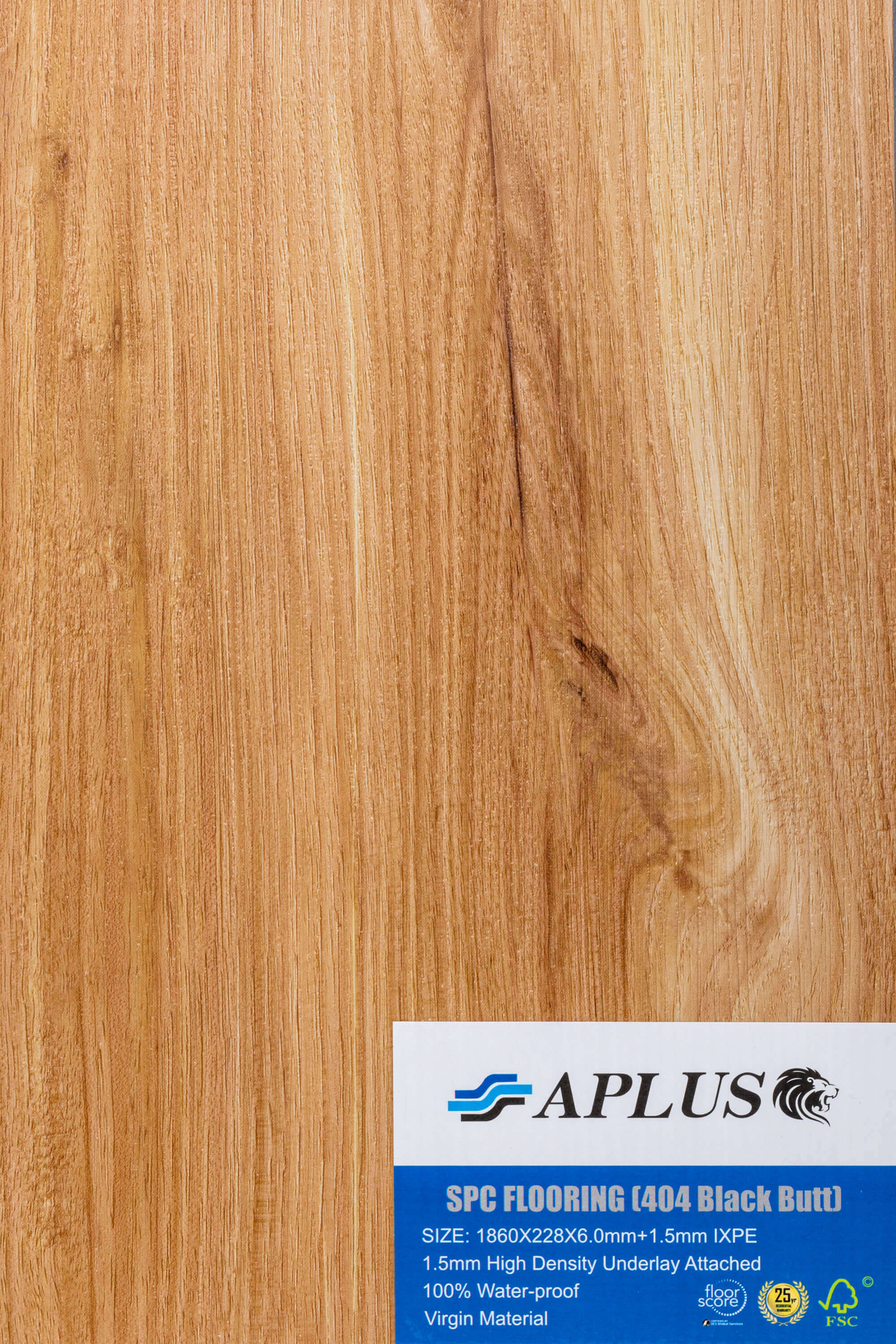 8mm 2.1205sqm Blackbutt SPC Hybrid Flooring 404